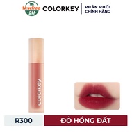 [Mini] Son Kem Lì Colorkey R300 Đỏ Hồng Đất 1g
