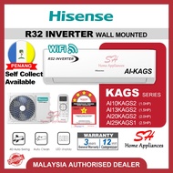 HISENSE R32 Inverter Air-conditioner KAGS series AI-KAGS AIRCOND INVERTER 1.0HP 1.5HP 2.0HP 2.5HP Hi