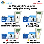 G&G Compatible Ink for HP 728B 728 728XL 3WX30A F9K17A F9K16A F9K15A F9J68A F9J67A F9J66A F9J65A Des