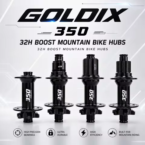 GOLDIX M350 MTB Hub - 36T Ratchet Boost 32H J-Bend 6-Bolt Disc HG/MS/XD Freehub 148x12 110x15 141x10