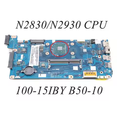5B20J30808 For Lenovo 100-15IBY B50-10 PC Motherboard AIVP1 / AIVP2 LA-C771P Mainboard With N2840 N2