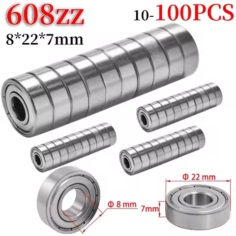 20-100pcs Ball Bearings 608ZZ ABEC-7 Deep Groove Miniature Bearings For Skateboard Scooter High Carb