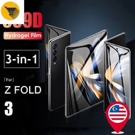 MK2 3Pcs Hydrogel Soft Film for Samsung Z Fold3 /Full Coverage Screen Protector Front Back Protectiv