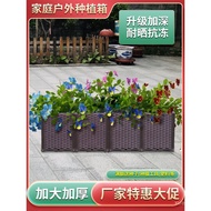 Kotak Penanaman Sayuran Balkoni 65cm Periuk Bunga Taman Rumah Lebih Besar Gabungan Segiempat Dalam B