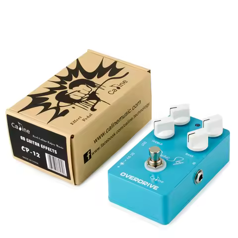 Caline CP-12 Pure Sky Overdrive Pedal, Transparent Boost EQ Effect, True Bypass