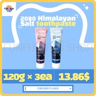 [AEKYUNG] Korea Aekyung Toothpaste 2080 Himalayan Salt toothpaste 2080 Pure Mountain Salt 160 g × 3 