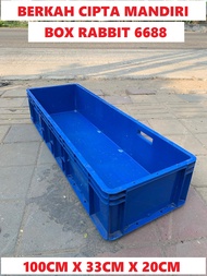 Bak ikan plastik bekas Box ikan besar panjang Box plastik ikan 6688