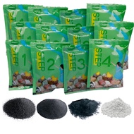 4 Step Rock Tumbler Grit Kit, Polish Kit Silicon Carbide Aluminum Oxide Media Polish for 3 LB Rock T