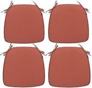 Magpie Fabrics Outdoor/Indoor 17"x16"x2" Chair Cushions with Ties Set of 4, Waterproof All Weather U