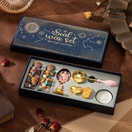 [Fast Ship] Wax Seal Stamp Kit with 3pcs and Bottle of Beads Spoon/Candle for Christmas Vintage Enve