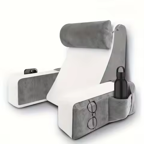 Reading Pillow for Bed Extra Large Arm Rest Pillow Memory Foam Bed Rest Pillow for Reading TV Gaming