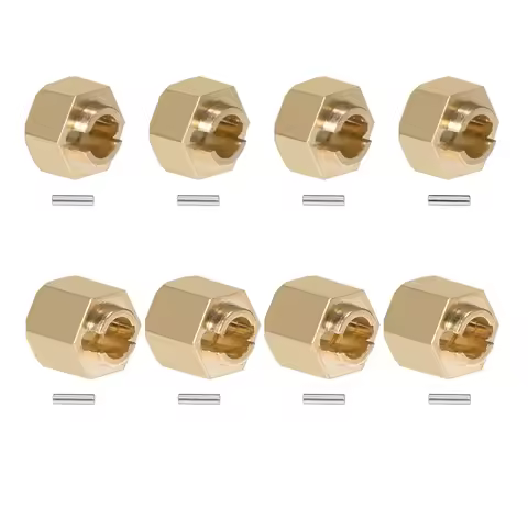 4Pcs Brass TRX4M Hex Wheels Extenders 4mm/6mm Thickness for 1/18 RC Car Crawler TRX4-M Bronco Defend
