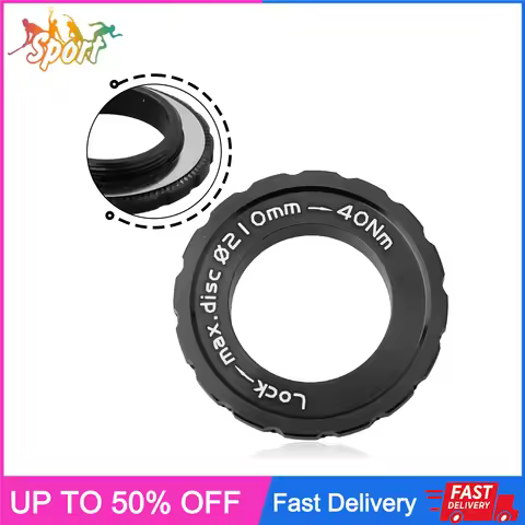 Locking Disc Brake Hub Lock Ring for Shimano Ensures Fit for 9/12/15mm Axle Center Lock Cover Alumin