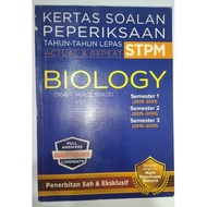 Preloved STPM Past Year Papers Biology Sem 1, 2, 3 with answers and some extra papers