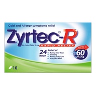 Zyrtec-R Rapid Relief Filmcoated Tablet 10'S
