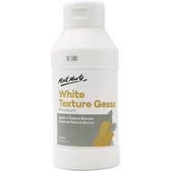Mont Marte Premium White Texture Gesso 8.45oz (250ml), Suitable for Acrylic Paint, Oil Paint, Color 