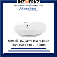 Johnson Suisse Gemelli 151 Semi Insert Basin