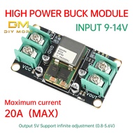 DIYMORE DC 9-14V DC-DC Step-Down Module 5V/Infinitely Adjustable High Power 20A Regulated Power Supp