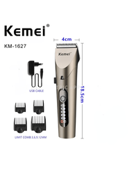 Kemei Km-1627電動剃頭器鬍鬚修剪器可水洗充電式理髮器