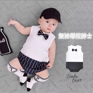 Summer Baby Student Style Jumpsuit.baby Preppy Clothes.romper.fart Clothes.jumpsuit ·