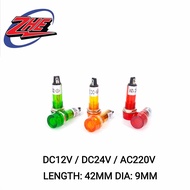 AC220V DC12V DC24V MB-233 MINI NEON LAMP INDICATOR LAMP PILOT LAMP ( RED / GREEN / YELLOW ) PILOT LA