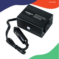 Taffware Power Inverter Mobil 12V to 220V 150W dengan 2 USB Port - PI-150W - Black