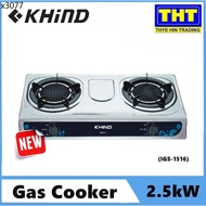 Dapur gas stainless steel Dapur gas infrared Infrared gas stove ❃KHIND IGS1516 INFRARED DOUBLE BURNER DAPUR GAS STOVE CO