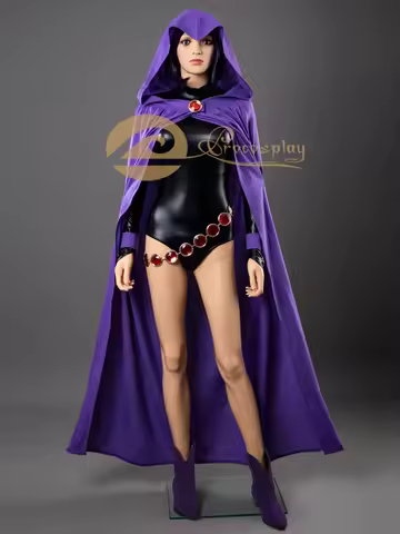 Raven Cosplay Costume Women Halloween Role Play Outfit mp004071