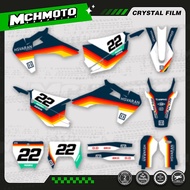 Custom Team Motorcycle Graphics Decals Stickers Kit for Husqvarna Decal 19-22 TC FC TX FX FS 20-23 T
