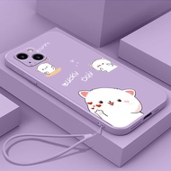 Tpu English cat for Samsung A10s Samsung A11 Samsung A12 Samsung A31 Samsung A30 Samsung A20 straight edge mobile phone case