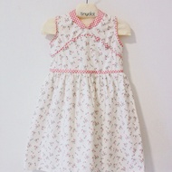 Tinydot xie qipao dress flower dress children's cheongsam dress pink qipao