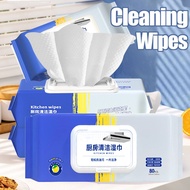 80PCS Kitchen Wipes Cleaning Wipes Kitchen Towel Tissue Kitchen Wet Wipes Tissue For Kitchen Wipes