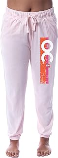 The O.C.: Television Series Womens' TV Show Logo Icon Character Sleep Jogger Pajama Pants (X-Large) Pink