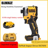 【Guaranteed authenticity]】DeWalt DCF850 brushless screwdriver 20V6.0Ah multi-function rechargeable cordless lithium battery screwdriver ultra-short body LED lighting torque adjustment gift battery charger toolbox