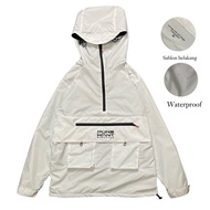 3SONS Cagoule Outdoor Jacket, Parachute Material, Men and Women, Cream Color
