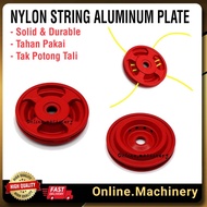 Universal Red Nylon String Aluminum Plate For Brush Cutter Piring Mesin Rumput Merah Trimmer Line