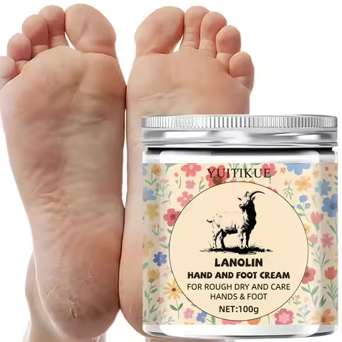 Lanolin Hand & Foot Cream 100g - for Rough Dry Skin, Smooth Texture, Easy Application, Moisturizes &