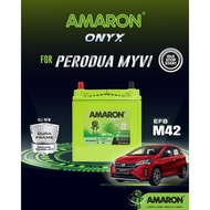 AMARON ONXY EFB battery M42R 60B20R (sesuai untuk PERODUA MYVI 2022 ++)