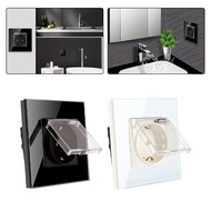 [KNWH] Wall Socket with Waterproof Cover Flush-Mounted Socket 16 Amp Indoor Outdoor Use