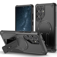 for Samsung S25 S24 Shockproof Bag Case for Samsung Galaxy S25 Ultra S24 Plus Drop Protection Stand