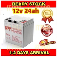 PRO🏠NPP 12v 24ah Solar Battery Gel Rechargeable Battery