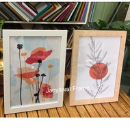 Home Decoration Picture Frame White Burr Size 13x19" 15x21" 16x20" A2 16x24" With Mirror + Wall Cove