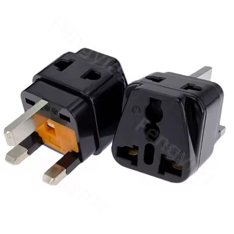 UK Plug Adapter With 13A Fuse Universal UK US EU IL Adapter US To UK Plug Black/White Travel Adapter