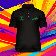 Ride-Hailing Grab Graphic Print Polo T-Shirt | 100% Cotton Unisex S-5XL | Trendy Ride-Hailing