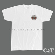 Guns N ROSES WHITE LOGO Gray T-Shirt | Gnr 152 | Shirt SHIRTS SHIRTS TSHIRT CNTGARAGECLOTHING DISTRO top tee