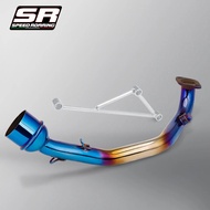 Motorcycle Exhaust Muffler Escape Connect Link Tube Middle Mid Pipe for Yamaha GY6 125 GY6 150 125cc