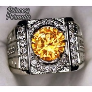 Orange Moissanite VVS Gemstone 1 Up Ds 9.25 + Memo NGR Lab
