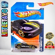 Hot Wheels Corvette C6 Black Diecast Police Car Sport Car
