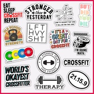 CROSSFIT STICKERS EXERCISE FITNESS AMRAP GYM WATERPROOF STICKERS