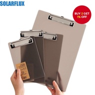 A4 A5 A6 File With Low Profile Gold Clip Document Folder Writing Clipboard, PP Writing Tablet Writin
